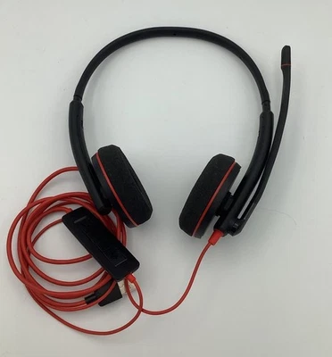 Plantronics (Poly) Blackwire USB-A  UC Headset Office C3220 Teams Zoom Meeting - Image 1 of 4