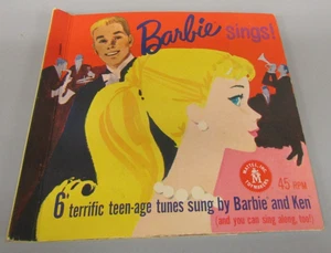 Barbie Sings 45 RPM Original 1961 ~ 3 - 7" Records Stock No. 840 - Foto 1 di 16