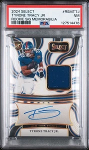 2024 Select Tyrone. Tracy Jr. Rookie Jersey Auto Silver /199 PSA 7 - Bild 1 von 2