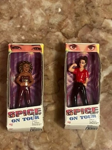 Set Of 2 Vintage 1998 Spice Girls Mini Dolls Melanie C & Mel B Scary & Sporty - Picture 1 of 11
