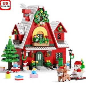 Christmas Advent Calendar Building Blocks 1227 PCS Countdown Cottage Gift Toy US - Picture 1 of 9