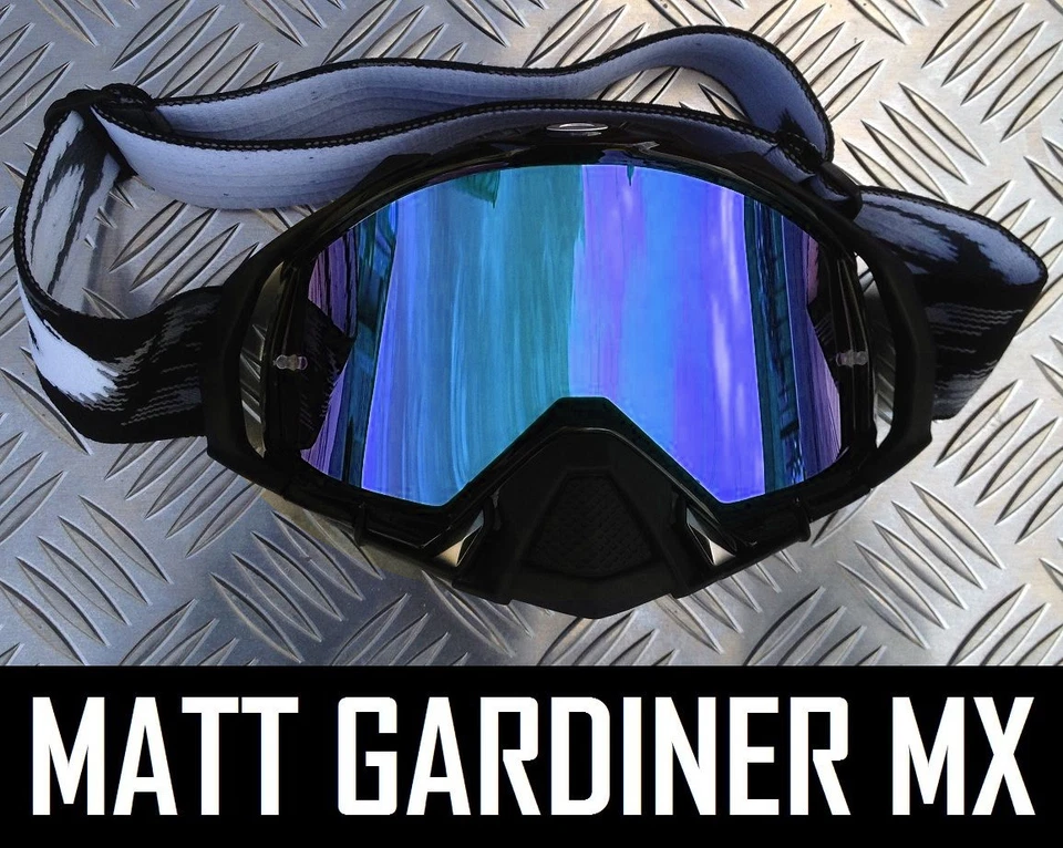 Lente Espejo Azul Hielo Para Gafas De Motocross Oakley Mayhem Tear Off - Imagen 1 de 1