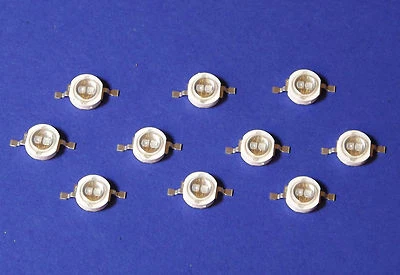 10 X 5W POWER UV LED  Emitter 365nm Cure Glue Kleber Härten Banknote Money Geld - Bild 1 von 3
