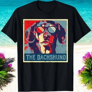 Dachshund Poster Vintage Weiner Sausage Dog Animal Pet Gift T Shirt - Picture 1 of 4