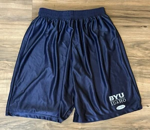 MEN'S Size XL Blue & White BYU IDAHO Basketball Shorts Gym Shorts Athletic Wear - Picture 1 of 3
