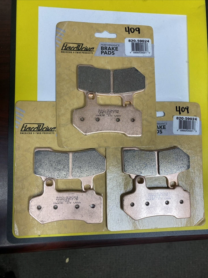 Pastillas de freno Harley/Buell de metal sinterizado FA409HH | JUEGO de 3 Foto 1 de 1
