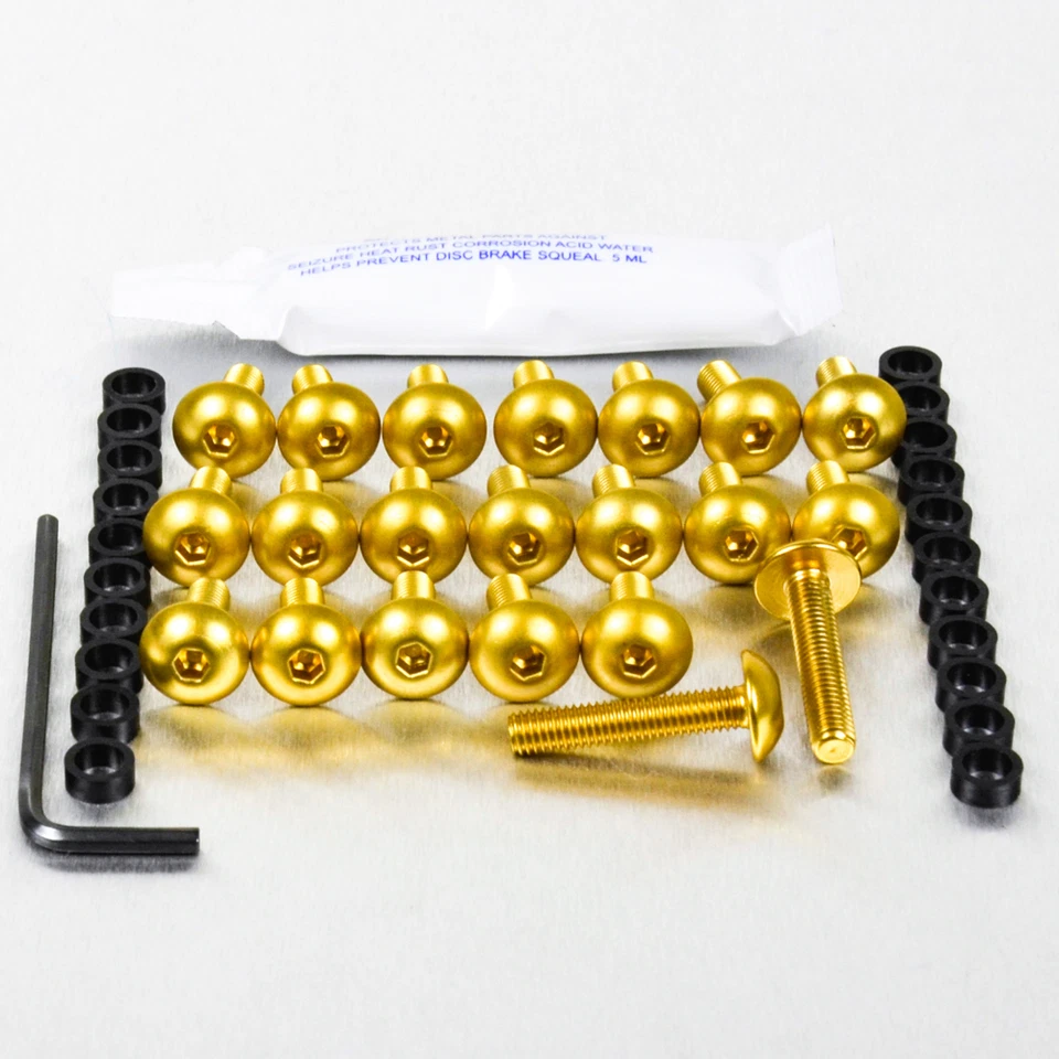 Aprilia RSV4 Factory Gold Aluminum Fairing Screw Kit - Image 1 of 1