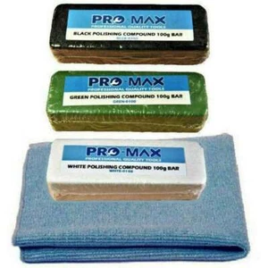 Steel & Stainless Steel Metal Polishing Buffing Compound 100g 3pc Kit - Pro-Max - Picture 1 of 2