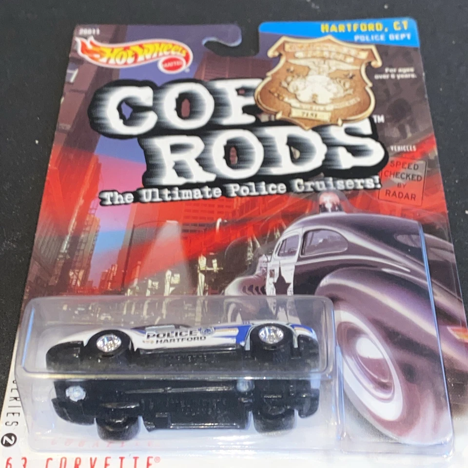 Hot Wheels 1999 Cop Rods: Providence RI Fat Fendered '40 Diecast Car