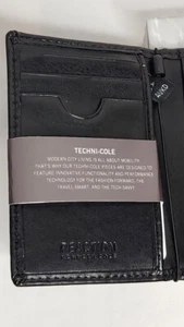 Kenneth Cole "Reaction" Black Wallets 4.5"×3" New Techni- Cole Wallet -NEW - - Picture 1 of 4