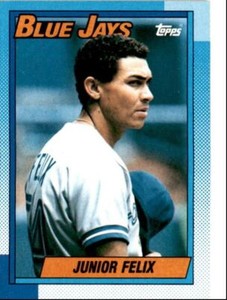 1990 Topps Baseball Cards Junior Felix Toronto Blue Jays #347