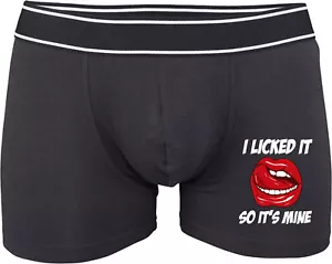 Valentines Boxers, Men's Classic Underwear, I Licked It, Best Gift for Boyfriend - Picture 1 of 2