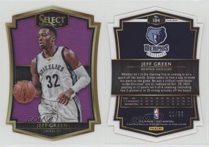 2015-16 Panini Select Premier Level Die-Cut Purple Prizm /99 Jeff Green #184