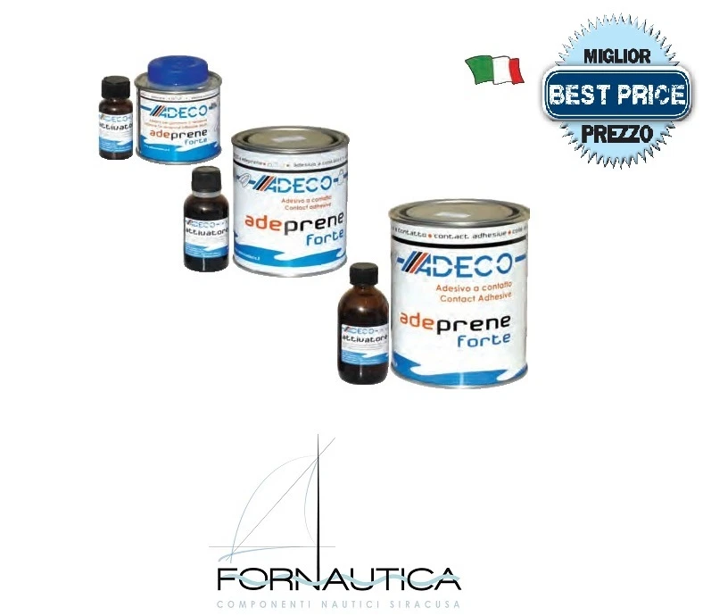 COLLA PER TESSUTO PER GOMMONE NEOPRENE E HYPALON ADEPRENE FORTE CON ATTIVATORE - Immagine 1 di 1