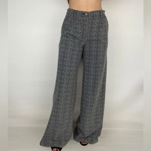CARTONNIER ANTHROPOLOGIE Elisa High Rise Jacquard Wide Leg Pant Trousers Work - Picture 1 of 9