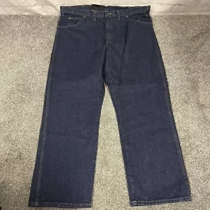 Dickies NWT Men’s Work Jeans 44x32 Regular Fit Straight Leg 5 Pocket Blue Denim - Picture 1 of 11