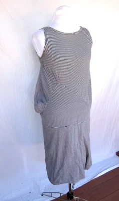 Vestido de punto Romeo Gigli twist+pout L Italia De colección Y2K negro+blanco Comme des Garcons Foto 1 de 4