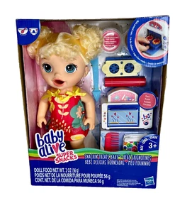 Baby Alive Super Snacks Doll Blonde Snacking Treats Baby NEW - Picture 1 of 2