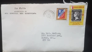 1975 Republica Dominicana Stamp on a Envelope - Picture 1 of 4