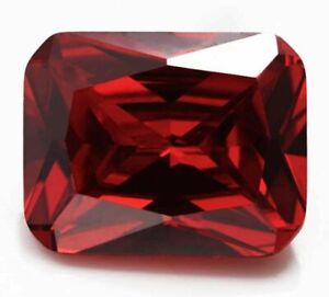 Emerald Red Ruby Sapphire 26.2ct 13x18mm Faceted Cut AAAAA VVS Loose Gemstone