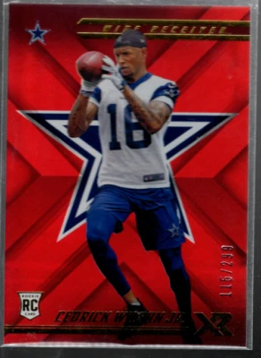 B3704- 2018 Panini XR Red #152 Cedrick Wilson Jr 299 - NM-MT ( ROOKIE CARD) - Image 1 of 2
