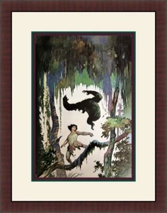 Frank Frazetta Print "Jungle Tales of Tarzan" Custom Gallery Framed - Picture 1 of 1