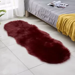 Sala de estar imitación sofá de lana cojín felpa alfombra dormitorio alfombra de cabecera - Imagen 1 de 42