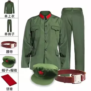 Chinesische Volksbefreiungsarmee Offizier 60er Jahre Vintage Kader grüne Uniform - Bild 1 von 6