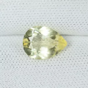 1.24 cts Amazing Fire Light Yellow Natural Beryl Pear From Brazil ....!!!!! - Picture 1 of 2