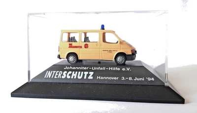 Rietze - Ford Transit Johanniter Unfall Hilfe - Interschutz 1994 - 1:87 - OVP - Imagen 1 de 3