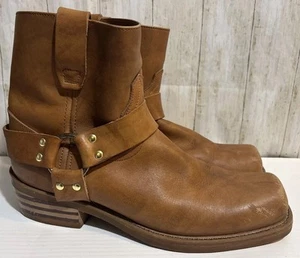 Men's Durango 7” Brown Harness Western Riding Motorcycle Oil Resistant Boots 11D - Picture 1 of 9