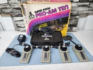 RARO ATARI Super Pong Pro-Am Ten C-202 Consola de Juegos TV Computadora 1-4 Jugadores - Imagen 1 de 15