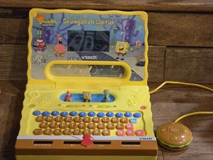 VTech SpongeBob SquarePants 15 Activity Educational Laptop 2008 TESTED Works - Picture 1 of 18