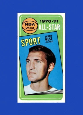 1970-71 Topps Set-Break #107 Jerry West como en muy buen estado-en muy buen estado (arruga) *GMCARDS* Foto 1 de 2