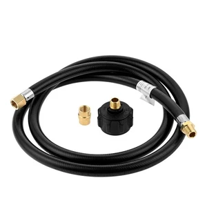1x QCC1 Propane Gas Fitting and 1/4 inch Female Pipe Fitting 5 Feet Hose Set - Picture 1 of 6