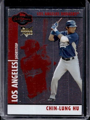 2008 Topps Co-Signers Chin-Lung Hu Silver Red Rookie RC #165/400 Dodgers - Image 1 of 2