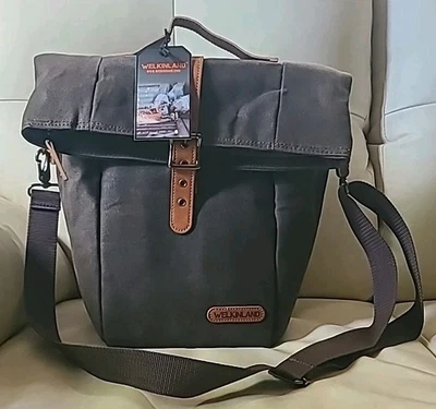 6H изоляции вощеный холст ланч сумка, герметичный изолированный холст ланч сумка, H... - Изображение 1 из 4