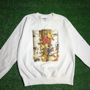 Animal Crewneck Vögel Gr. S weiß - Bild 1 von 9