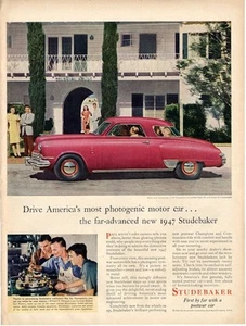 1947 Studebaker PRINT AD Commander Regal de Luxe Coupe - Bild 1 von 1