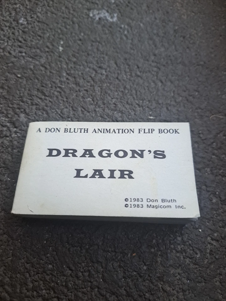 Don Bluth Dragon’s Lair Video Game Animation Mini Flip Book 1983 vintage RARE - Image 1 of 4