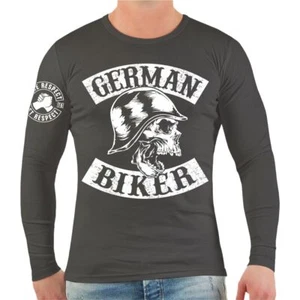 Longsleeve German Biker MC Custom Chopper Germany Motorrad Club Verein Support - Bild 1 von 3