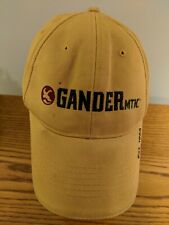 Vintage Gander Mountain Tan Brown Baseball Hat Cap We Live Outdoors
