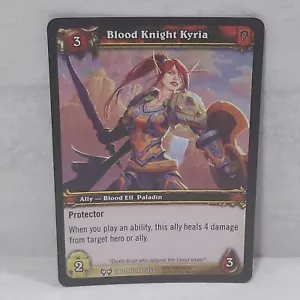 World Of Warcraft Jagd nach Illidan Blutritter Kyria 147/252 Foil TCG Karte - Bild 1 von 3