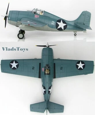 Hobby Master 1:48 F4F-4 Wildcat VMF-223 Bulldogs White 2 Marion Carl 1942 HA8901 - Image 1 of 4