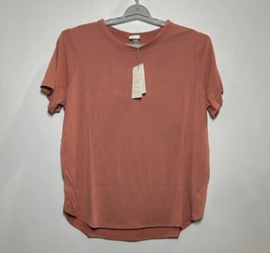 Women's Plus Size Short Sleeve Crewneck Sandwash T-Shirt - A New Day Red 3X - Picture 1 of 2