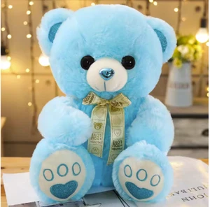 Teddy Bear Plush Toys Stuffed Plush Blue 35cm (B) - Picture 1 of 2