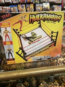 TNA Hulk Hogan Wrestling Ring mit 2 Deluxe Figuren Sting WWE Hulkamania WCW SIGNIERT - Bild 1 von 11
