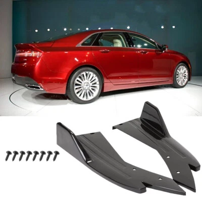Glossy Black Car Rear Diffuser Bumper Splitter Lip Body Kits For Lincoln MKZ MKS - Image 1 of 4