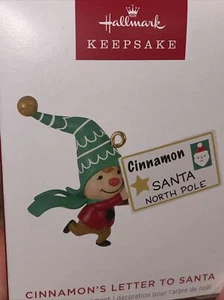 NIB 2023 Hallmark Ornament GNOME FOR CHRISTMAS Cinnamon’s Letter To Santa LE - Picture 1 of 3