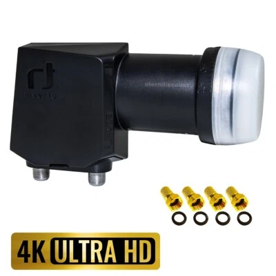 Inverto Black Ultra Twin LNB ad alto guadagno 70 dB Full HDTV 3D digitale LMB testa UHD + - Immagine 1 di 4